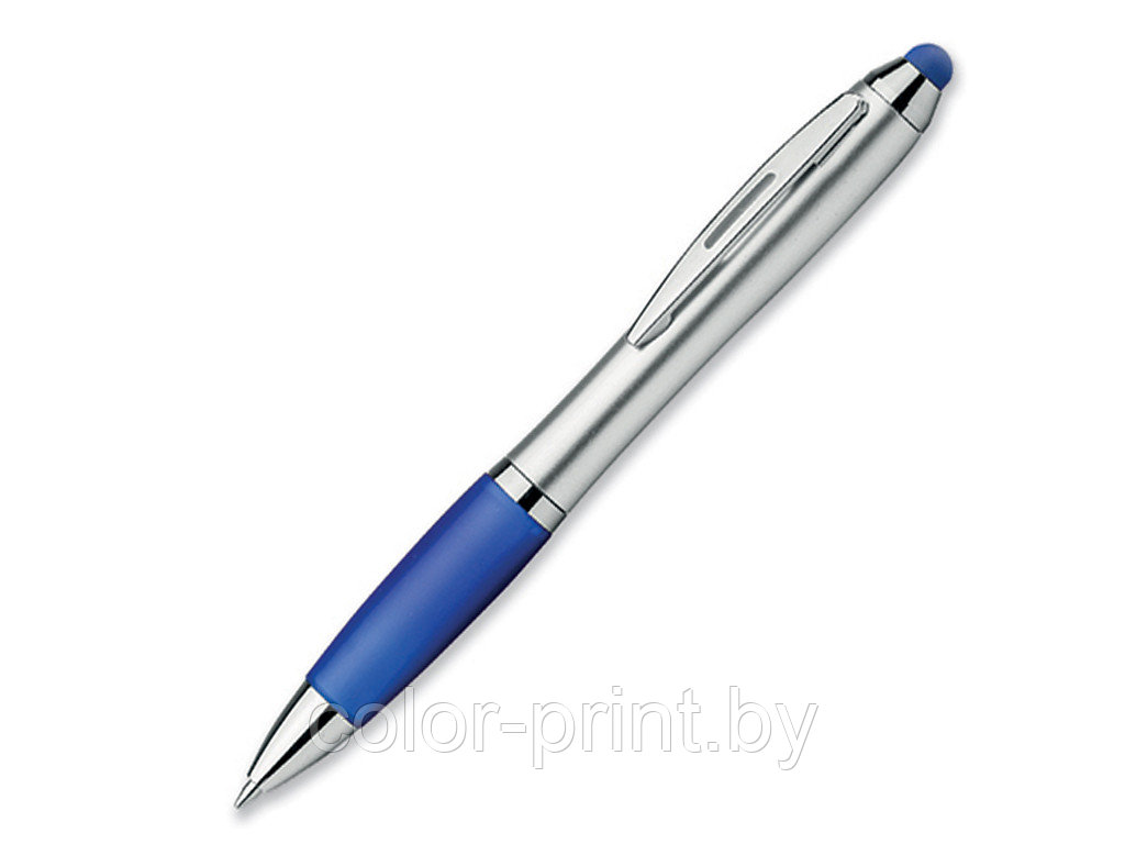 Ручка шариковая, пластик, синий/серебро Arnie