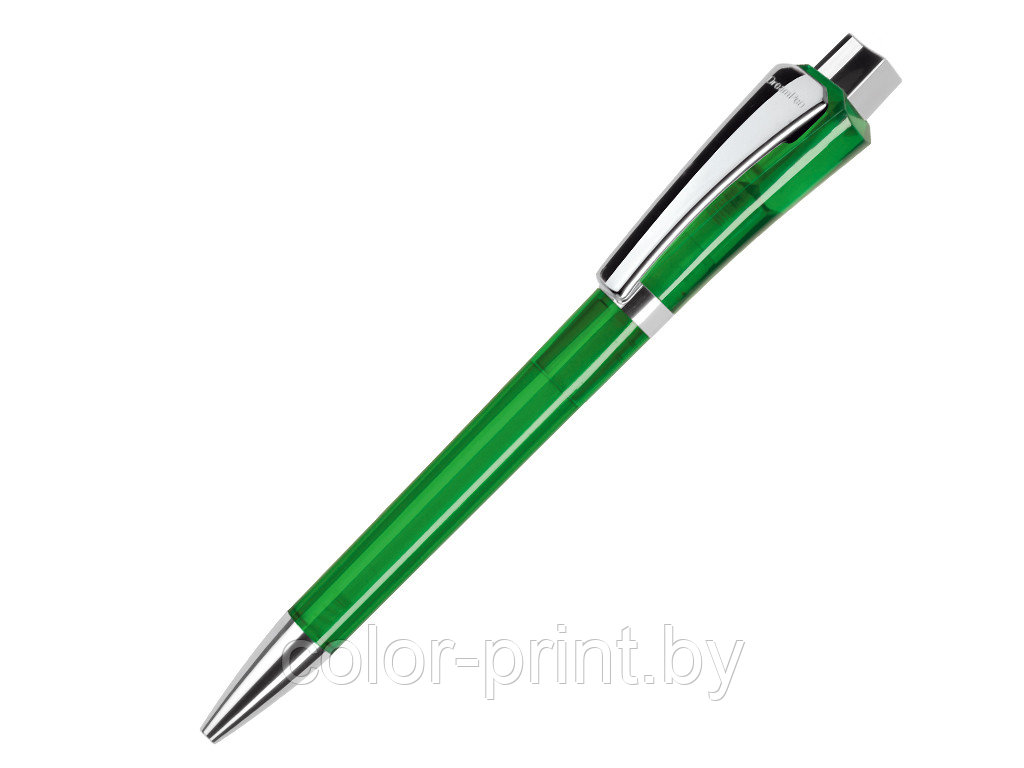 Ручка шариковая, пластик, зеленый, прозрачный Optimus