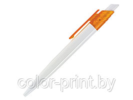 Ручка шариковая, пластик, белый/оранжевый Dream