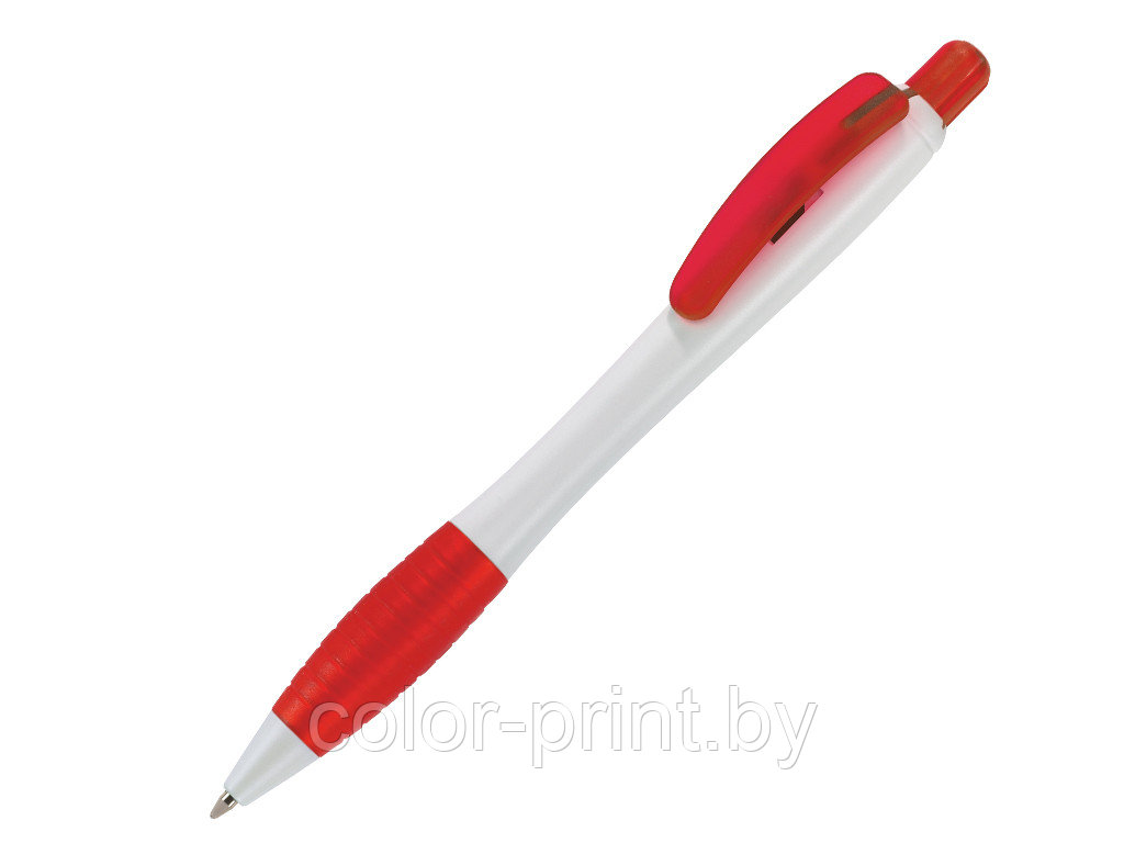 Ручка шариковая, пластик, белый/красный Aston