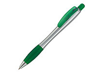 Ручка шариковая, пластик, серебро/зеленый Aston