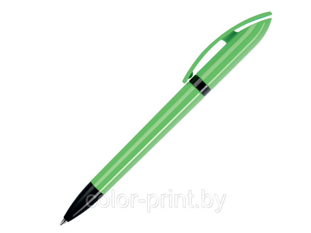 Ручка шариковая, пластик, зеленый/черный Polo