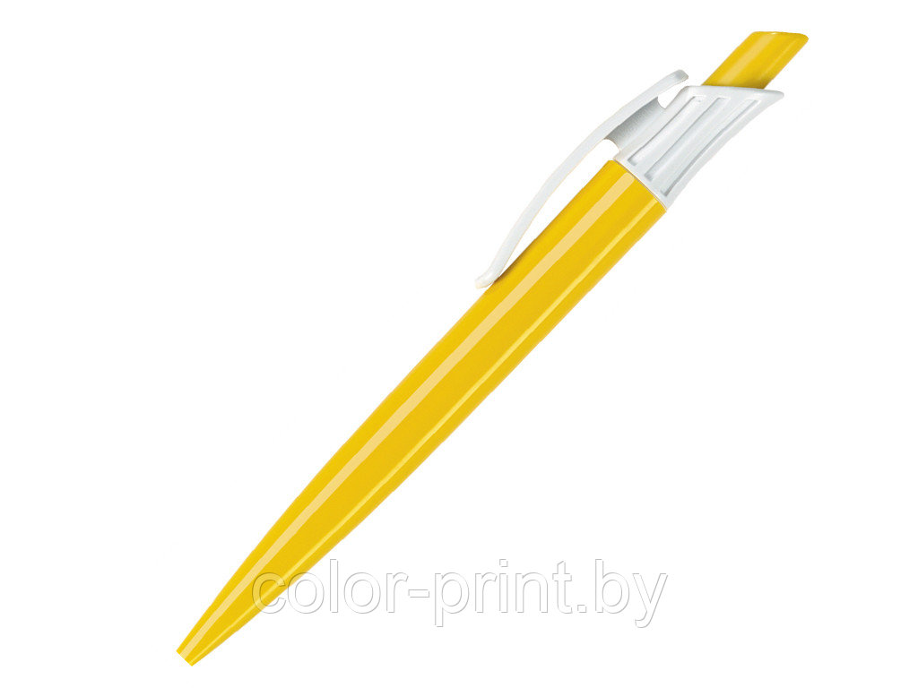 Ручка шариковая, пластик, желтый Gladiator