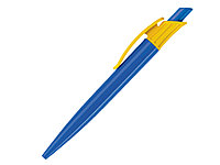 Ручка шариковая, пластик, синий/желтый Gladiator