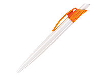 Ручка шариковая, пластик, белый/оранжевый Gladiator