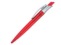Ручка шариковая, пластик, красный/серебро Gladiator