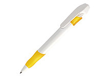 Ручка шариковая, пластик, белый/желтый Nemo