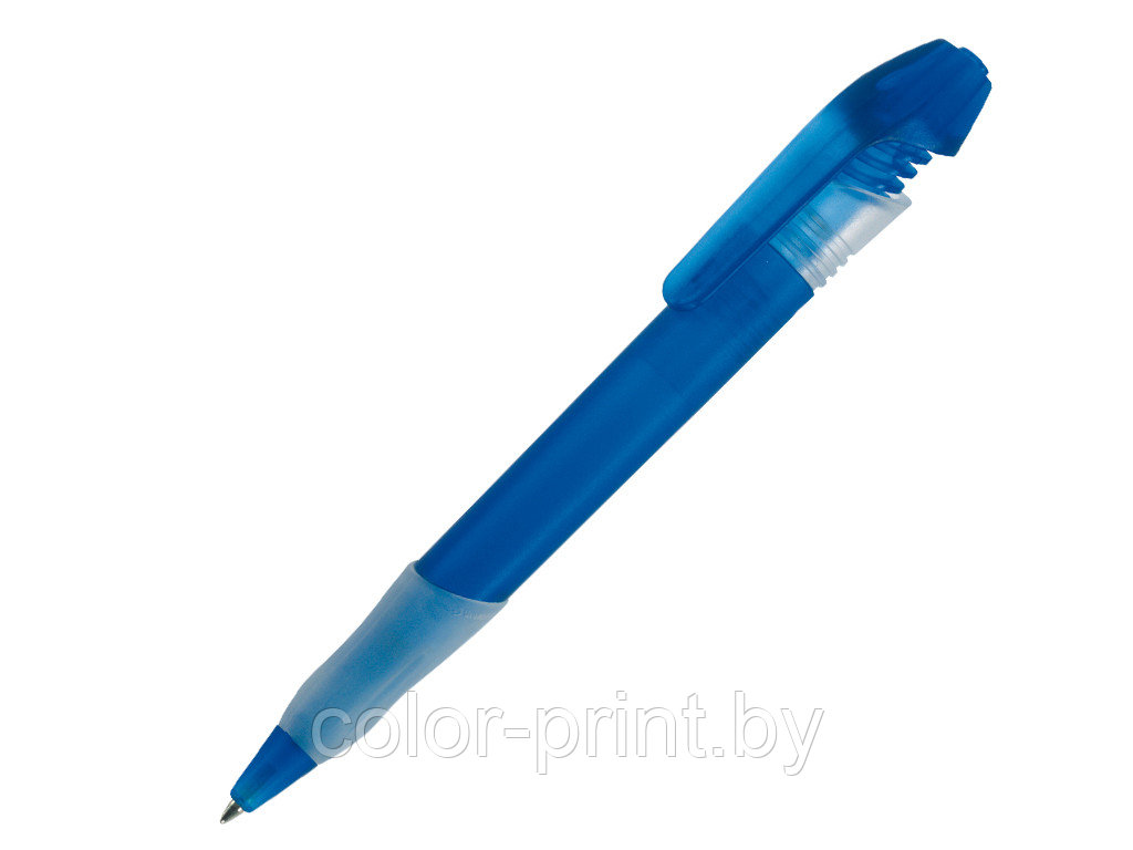 Ручка шариковая, пластик, синий, прозрачный Nemo