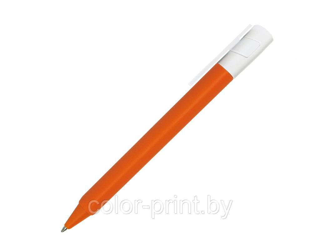 Ручка шариковая, треугольная, пластик, софт тач, оранжевый/белый, PhonePen