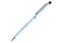 Ручка шариковая, СЛИМ СМАРТ, металл, белый/серебро, фото 1