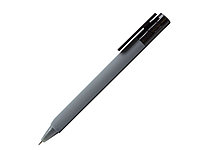 Ручка шариковая, треугольная, пластик, софт тач, серый/черный, PhonePen, фото 1