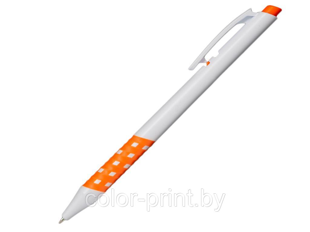 Ручка шариковая, пластик, белый/оранжевый, Pixel, фото 1