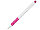 Ручка шариковая, пластик, белый/розовый, Pixel, фото 2
