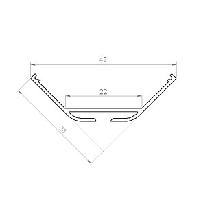 Профиль угловой светодиодный SFC-3030, фото 2