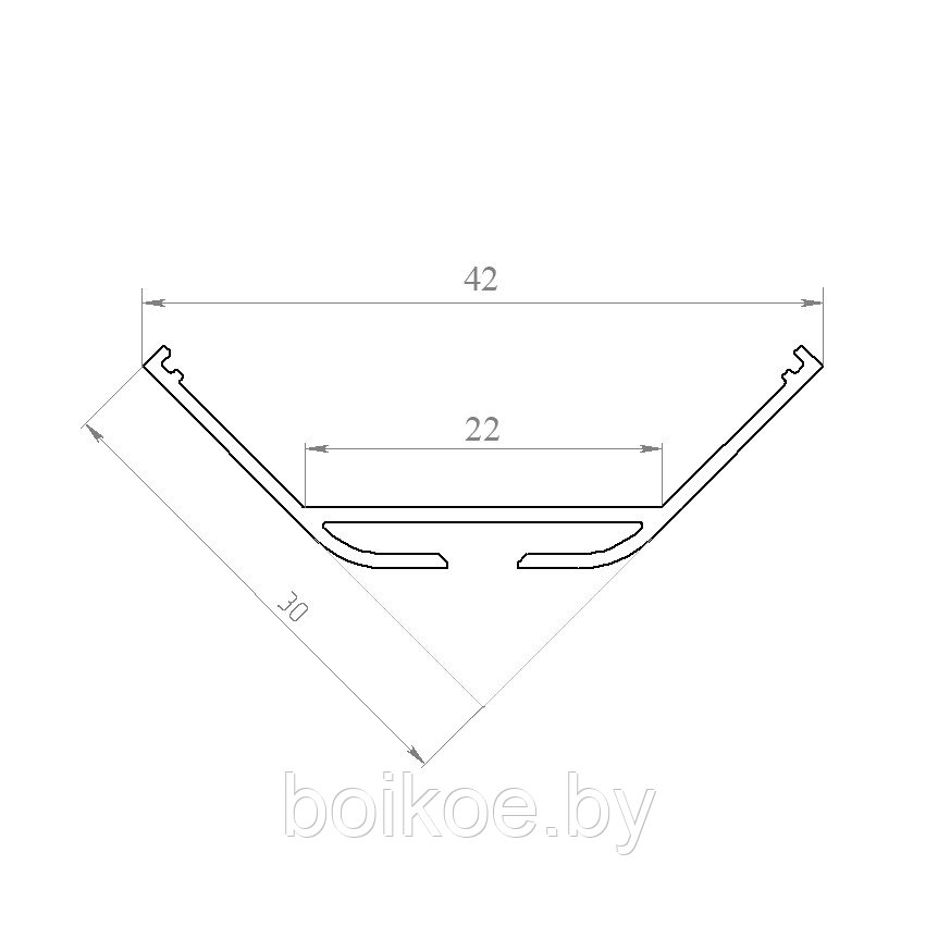 Профиль угловой светодиодный SFC-3030 - фото 3 - id-p97411393