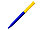 Ручка шариковая, пластик, софт тач, синий/желтый, Z-PEN Color Mix, фото 2