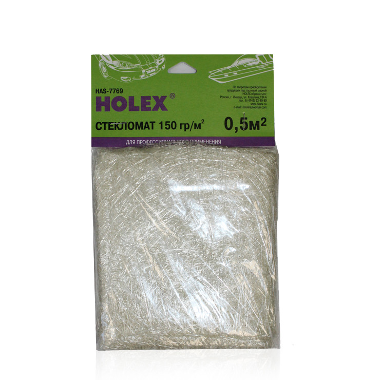 HOLEX HAS-7769 Стекломат 150 гр/м2 (0,5м2), полиэтиленовый пакет