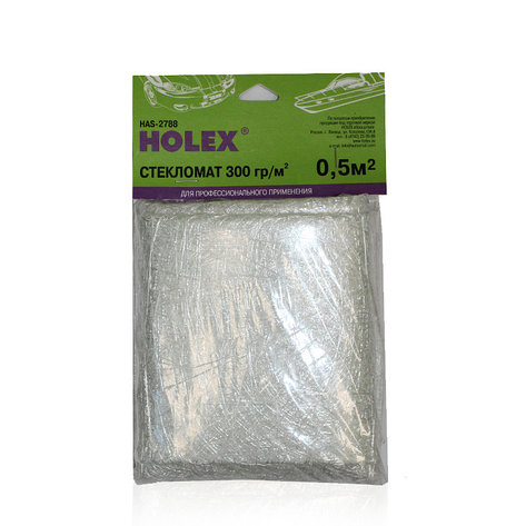HOLEX HAS-2788 Стекломат 300 гр/м2 (0,5м2), полиэтиленовый пакет, фото 2