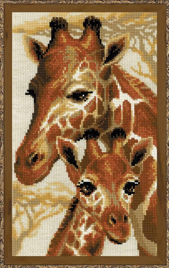 Набор для вышивания крестом «Жирафы». - фото 1 - id-p97412055