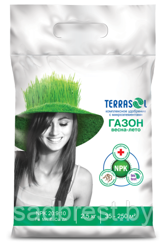 Удобрение для Газона TerraSol Террасол Газон Весна-лето 2,5 кг