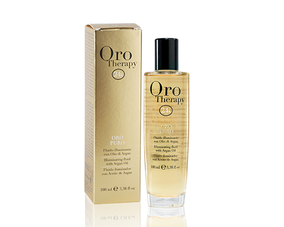 Fanola Oro Therapy 24k Oro Puro Сыворотка для волос с аргановым маслом и микрочастицами золота (100 мл)