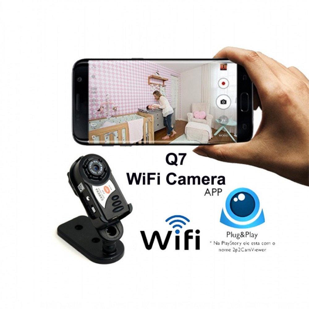 Мини WIFI камера Q7 с НОЧНОЙ ПОДСВЕТКОЙ и датчиком движения - фото 4 - id-p97420491