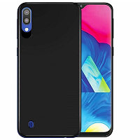 Силиконовый чехол TPU Matte Case 1mm черный для Samsung Galaxy M10