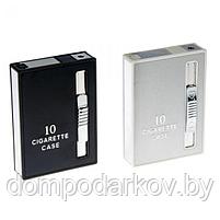 Портсигар "10 Cigarette case" микс 6.5х2х9.5см, фото 5