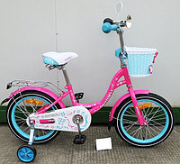 Детский велосипед Favorit Butterfly 14" розово-голубой