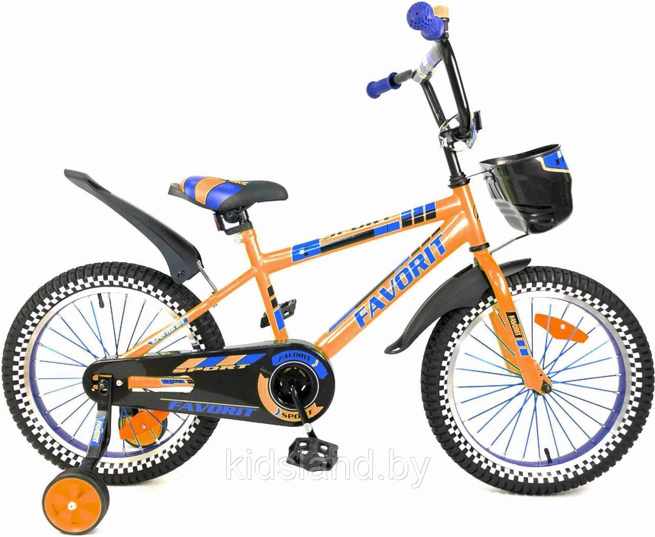 Детский велосипед Favorit SPORT 18'' оранжевый - фото 2 - id-p72679526