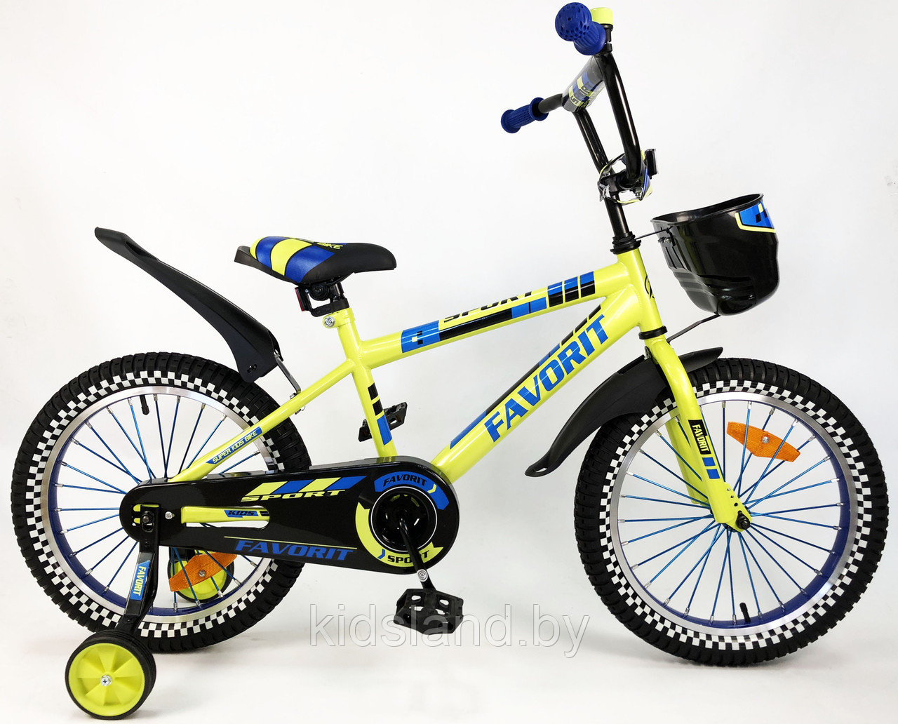 Детский велосипед Favorit SPORT 18'' лайм - фото 2 - id-p97448903
