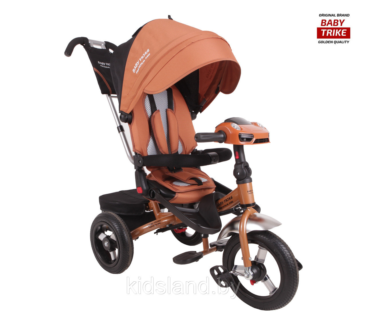 Детский трехколесный велосипед Baby Trike Premium Original (бронза)