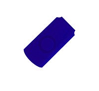 Корпус для флеш накопителя Twister, пластик Софт Тач, синий
