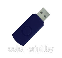 Корпус для флеш накопителя Twister, пластик Софт Тач, синий, 8 Gb
