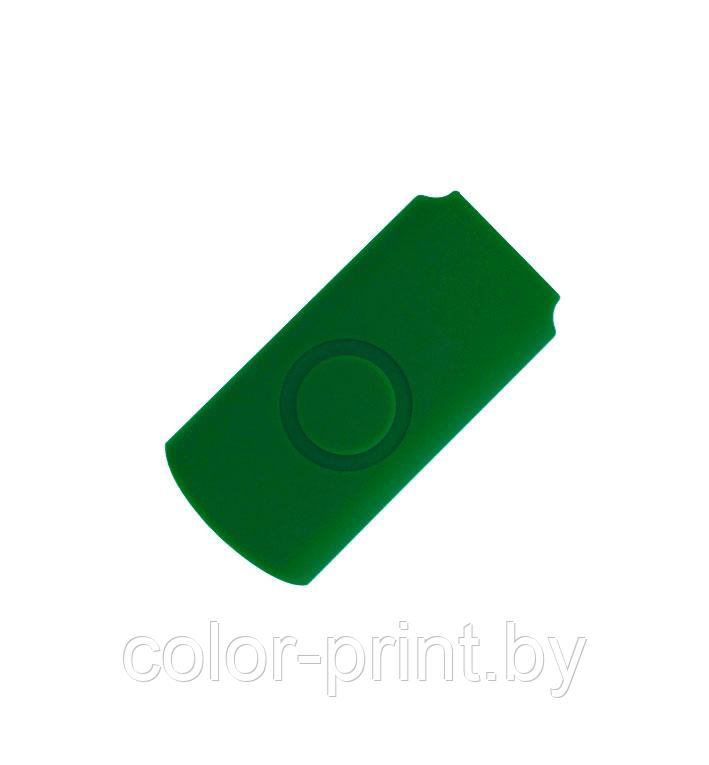 Корпус для флеш накопителя Twister, пластик Софт Тач, зеленый