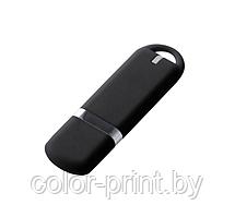 Флеш накопитель USB 2.0 Memo, пластик Софт Тач, черный/черный, 16 Gb