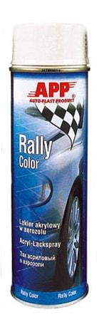 APP 210111 Краска белая глянцевая Rally Color 600мл, аэрозоль,
