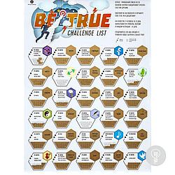 Скретч постер "Система прокачки себя BeTrue Challenge List - 30 вызовов"