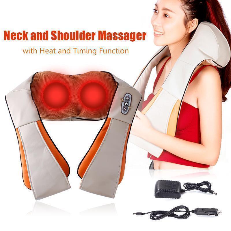 Инфракрасный массажер для шеи и спины Massager of Neck Kneading - фото 5 - id-p97502022