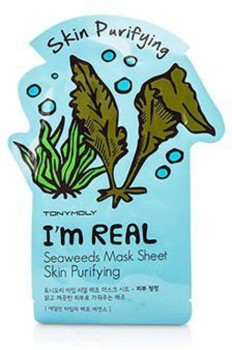 Тканевая маска для лица с водорослями Tony Moly I'm Real Seaweeds Mask Sheet