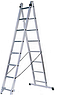 Двухсекционная лестница TARKO профессиональная  размер с вылетом 5670х3390х900 мм 2 ряда по 12 ступеней