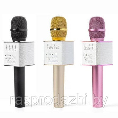 Беспроводной блютуз микрофон для караоке со встроенной колонкой MicGeek Q9 (арт.9-6882) - фото 1 - id-p70543489