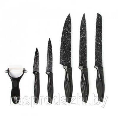 Набор ножей Сила Гранита (Kitchen King) + овощечистка (код.0160) - фото 1 - id-p97507370