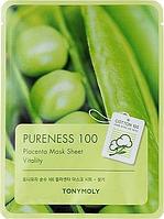 Тканевая маска для лица плацентарная Tony Moly Pureness 100 Placenta Mask Sheet