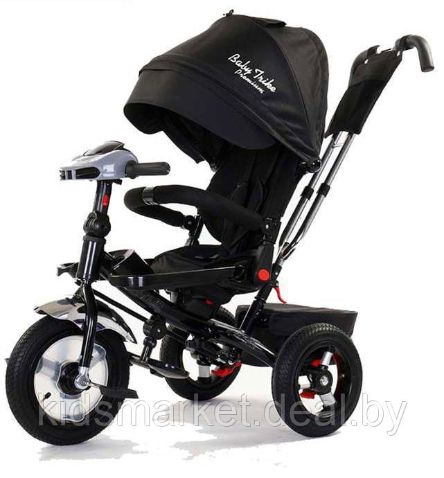 Детский трехколесный велосипед-коляска Baby Trike Premium цвет желтый - фото 4 - id-p97511740