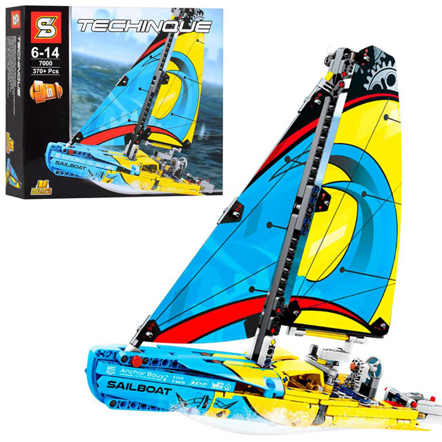 Конструктор SY7000 Technique Гоночная яхта 2в1 (аналог Lego Technic 42074) 370 деталей