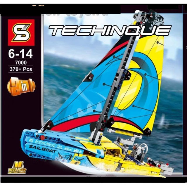 Конструктор SY7000 Technique Гоночная яхта 2в1 (аналог Lego Technic 42074) 370 деталей - фото 8 - id-p97458050