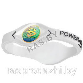 Браслет силиконовый  "POWER BALANCE" Белый (код.9-581)