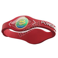 Браслет силиконовый "POWER BALANCE" Красный (код.9-581)