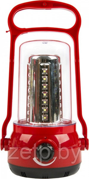 Аккумуляторный кемпинговый фонарь 35+6 SMD, красный